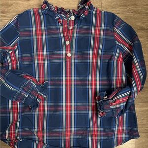 St. John's Bay Red and Blue Plaid Shirt